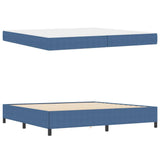 Bed Frame with Mattress Blue 200 x 200 cm Fabric 3399143