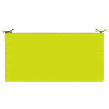 Seat Cushion SOEST 100% Polyester Bright green 120 x 80 x 15 cm 944309