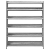 Shoe Rack Grey Sonoma 80x25x100 cm Engineered Wood 859901