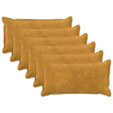 Cushion Cover 6 pcs HOUTEN Yellow 40 x 70 cm Microfiber Fleece 917875