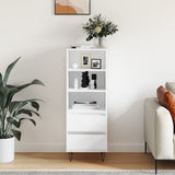 Highboard White 40x36x110 cm Engineered Wood 831508