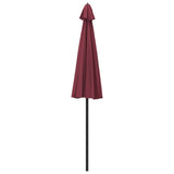 Garden Parasol with Aluminium Pole 270 cm Bordeaux Red 47308