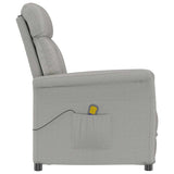 Massage Chair Light grey 70.5 x 96.5 x 95 cm Polyester 348408