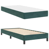 Box Spring Bed with Mattress Dark Green 90 x 210 cm Fabric 3398728