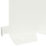 Lawn Edging 30 pcs 102 x 15 x 4 cm Steel White 8008768