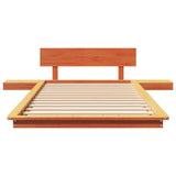 Bed Frame Brown 90 x 190 cm Wood 872424