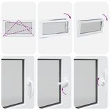Basement Window "RISOR" 110x60 cm Tilt&Turn DIN Left White 4108329