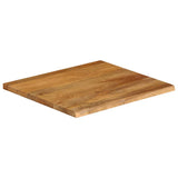 Table Top Live Edge 60x60x3.8 cm Solid Wood Mango 370594