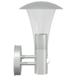 Outdoor Wall Lights with Sensors 2pcs Silver Stainless Steel 4006239