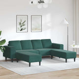 Sofa Set 3 pcs Dark green Velvet 3335124