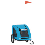 Pet Bike Trailer Blue Oxford Fabric and Iron 93960