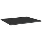 ZNTS Bookshelf Boards 8 pcs High Gloss Black 60x50x1.5 cm Engineered Wood 805279