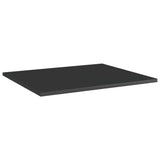 ZNTS Bookshelf Boards 8 pcs High Gloss Black 60x50x1.5 cm Engineered Wood 805279