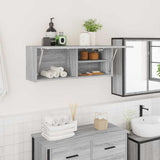 Bathroom Wall Cabinet Grey Sonoma 80x25x30 cm Engineered Wood 860081