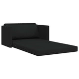 2-Seater Folding Sofa Bed Black 124 x 71 x 78 cm Fabric 42030514