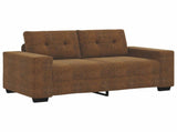 Sofa 2 pcs Brown Fabric 3324719