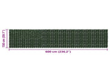 Balcony Screen with Leaves Dark Green 600 x 150 cm 42040636