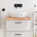 Bathroom Countertop Light Brown 60x40x cm Treated Solid Wood 3156106