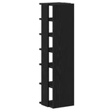 Shoe Cabinets 2 pcs Black Oak 25x27x102 cm Engineered Wood 862067