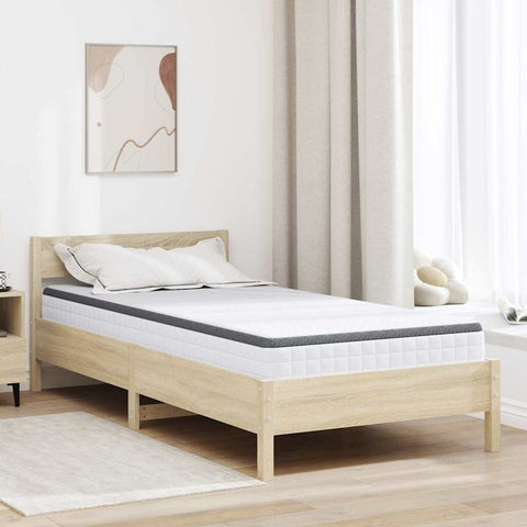 Mattress White and Grey 90 x 200 cm Bonell Spring 4106439
