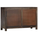 Sideboard with Carved Design 110x35x70 cm Solid Mango Wood 247765