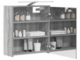 Bathroom Mirror Cabinet Grey Sonoma 43 x 16 x 62.5 cm 889148