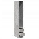Wardrobe Concrete Grey 30x50x200 cm Engineered Wood 3307741