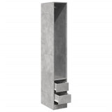 Wardrobe Concrete Grey 30x50x200 cm Engineered Wood 3307741