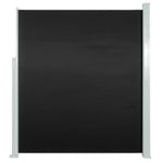 Patio Retractable Side Awning 120x500 cm Black 48388
