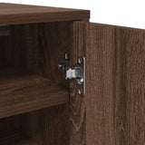 Shoe Cabinet Brown Oak 32x35x92 cm Engineered Wood 816019