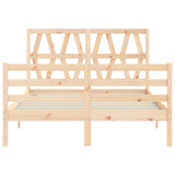 Bed Frame without Mattress Small Double Solid Wood 3194346