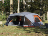 Family Tent 10-Person Grey and Orange Quick Release Waterproof 94291