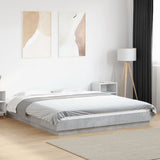 Bed Frame without Mattress Concrete Grey 160x200 cm 3281178