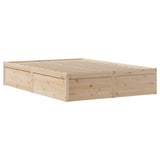 Bed Frame with Headboard 150x200 cm King Size Solid Wood Pine 3307080