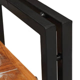 Bedside Table Brown and Black Solid Reclaim wood 4016732