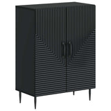 Bathroom Storage Cainet HAARLEM Black 59.5 x 31 x 80 cm 896836