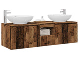 Bathroom Cabinet Set 3 pcs Old Wood 49.5 x 44.5 x 65 cm 3405705
