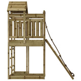 Playhouse with Climbing Wall Impregnated Wood Pine 3156876