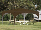 Pop-up Party Tent 290 x 290 x 245 cm Taupe 42019850