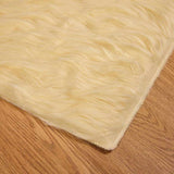 Faux Sheepskin Rug TAFALLA Cream 140 x 200 cm Polyester 42021505