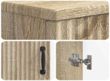 Bathroom Cabinet with Open Shelf HOORN Sonoma Oak 897257