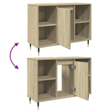 Bathroom Cabinet Sonoma Oak 80x33x60 cm Engineered Wood 849679