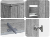 2 Piece Bathroom Cabinet Set ZWOLLE Grey Sonoma Engineered Wood 3418005