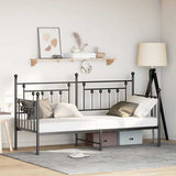 Daybed Frame Black 80 x 200 cm Steel 42002657