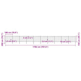 Garden Fence Steel Sturdy Rectangular Modern 277638