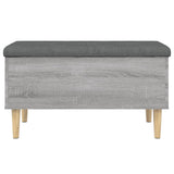 Storage Bench Grey Sonoma 82x42x46 cm Engineered Wood 835080