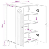 Shoe Cabinet ALKMAAR 59.5 x 39.5 x 90 cm Engineered Wood 896213