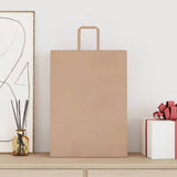 Paper Bags 250 pcs with Handles Brown 32x17x44 cm 4101818