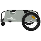 Bike Trailer Grey Oxford Fabric and Iron 94189