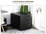Lockable File Cabinet with 3 Drawers, Vertical Office Drawer for A4, Letter, Legal Size, Anti-tilt T3398P344518